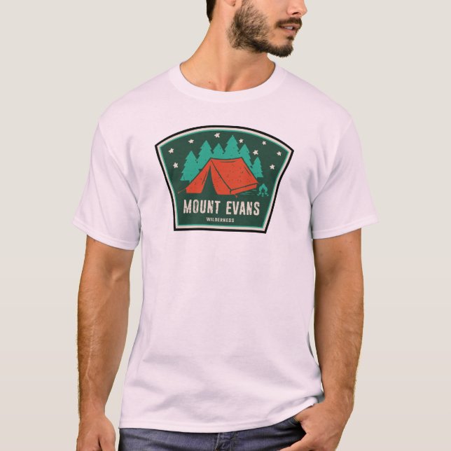 Mount Evans Wilderness Colorado Camping T Shirt (Framsida)