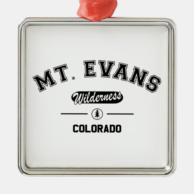 Mount Evans Wilderness Julgransprydnad Metall (Framsidan)