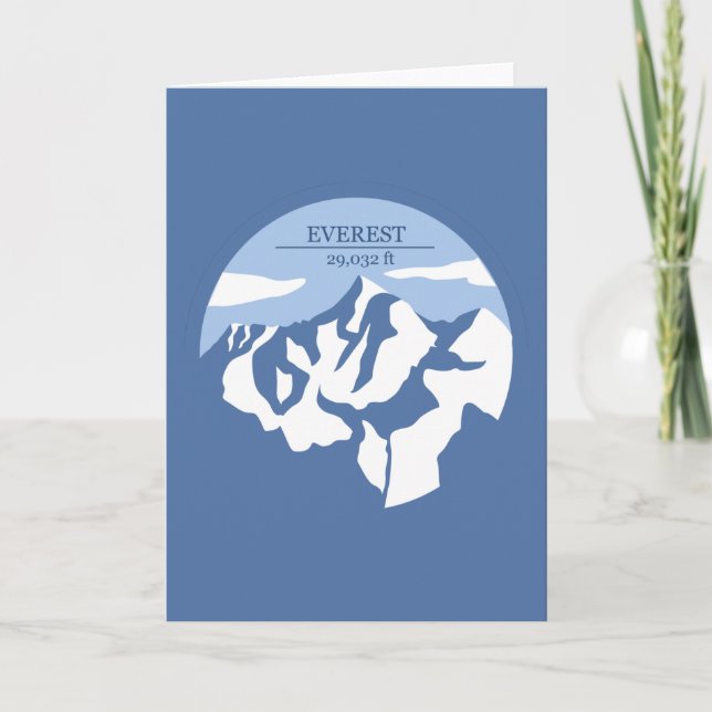 Mount Everest Altitude Kort (Framsida)