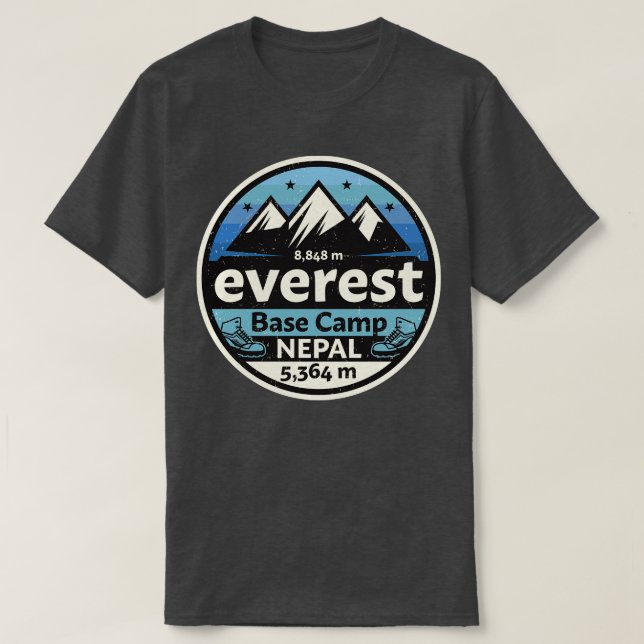 Mount Everest Base Camp 4 T Shirt (Design framsida)