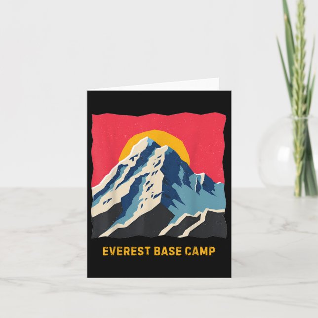 Mount Everest Base Camp Himalayas Mountain Hike Cl Kort (Framsida)