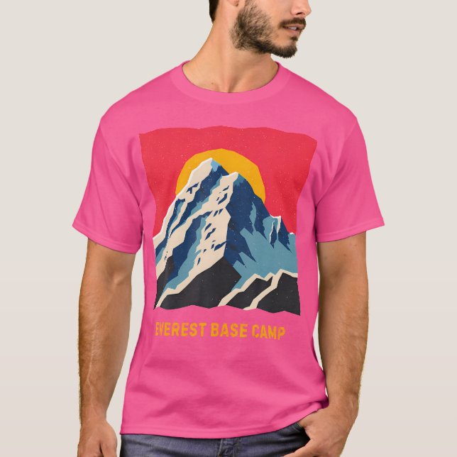 Mount Everest Base Camp Himalayas Mountain Hike Cl T Shirt (Framsida)