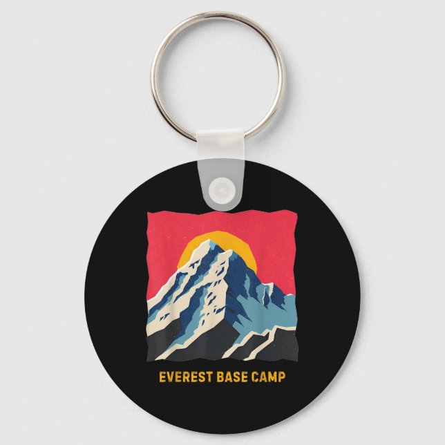 Mount Everest basläger Himalaya berg vandring Cl Nyckelring (Framsida)