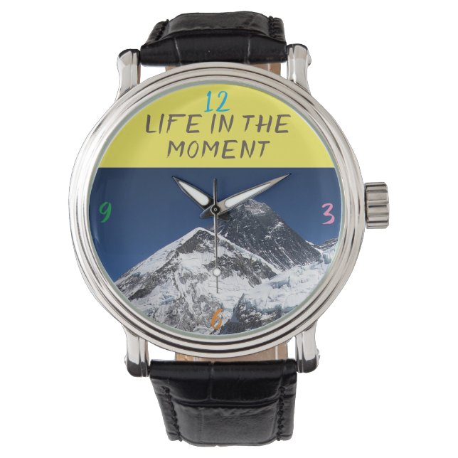 Mount Everest Clock Armbandsur (Framsida)