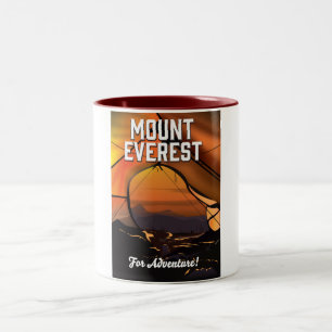 Mount Everest för äventyr! Två-Tonad Mugg