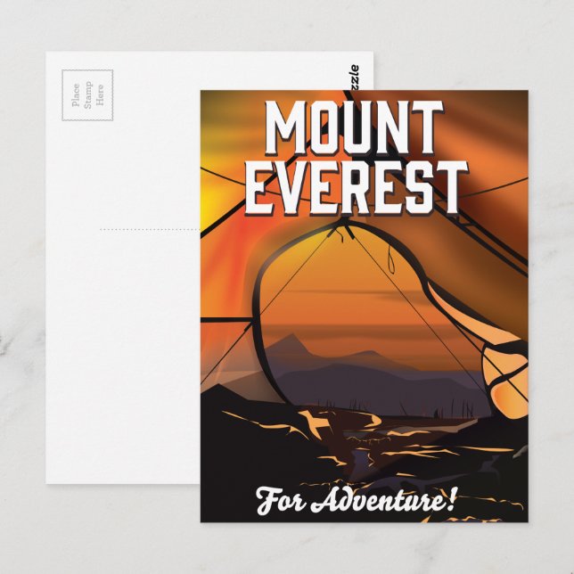 Mount Everest för äventyr! Vykort (Fram/baksida)