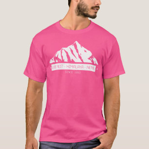 Mount Everest Himalaya Nepal Baseball Sleeve T Shirt