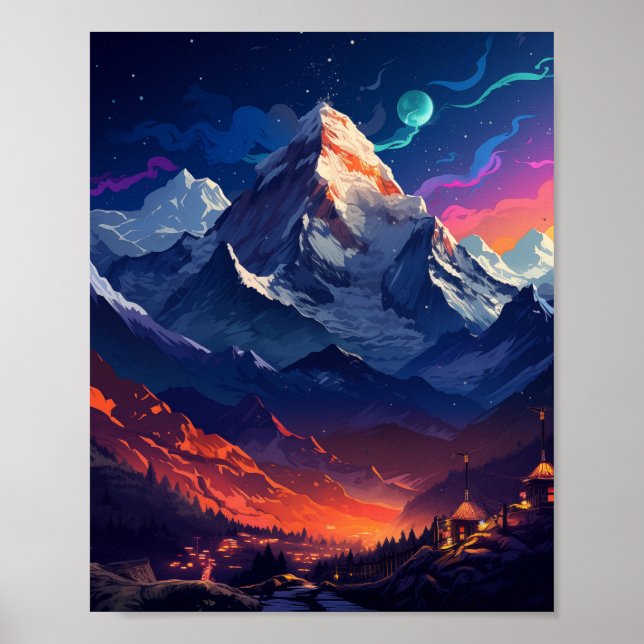 Mount Everest Himalaya Poster (Framsidan)