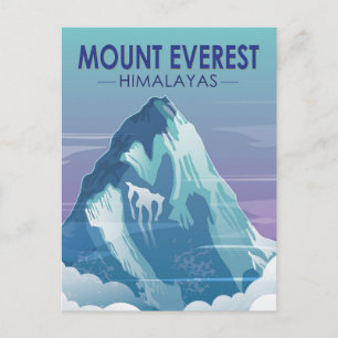 Mount Everest Himalaya Vintage Vykort