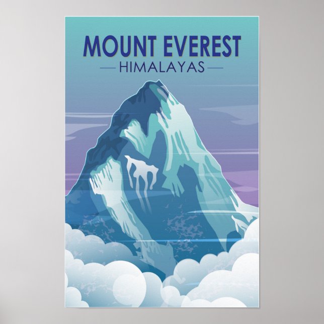 Mount Everest Himalayas Vintage Poster (Framsidan)