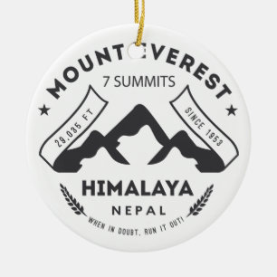 Mount Everest Julgransprydnad Keramik