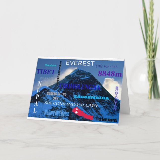 Mount Everest Kort (Framsida)