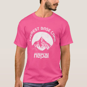 Mount Everest Nepal Himalaya Bergsbestigare Berg T Shirt