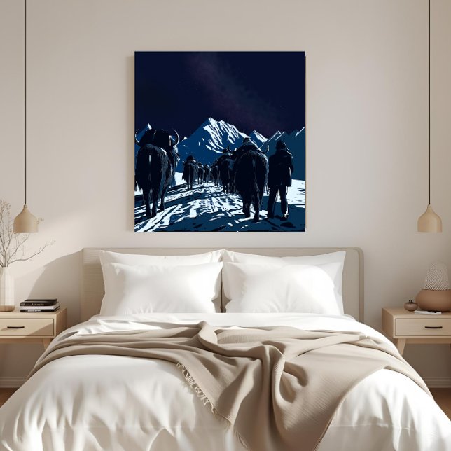 Mount Everest Night Caravan Luxury Canvas Art (Skapare uppladdad)