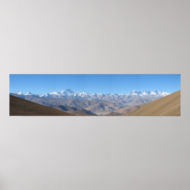 Mount Everest Panorama Huge High Resolution Poster (Framsidan)