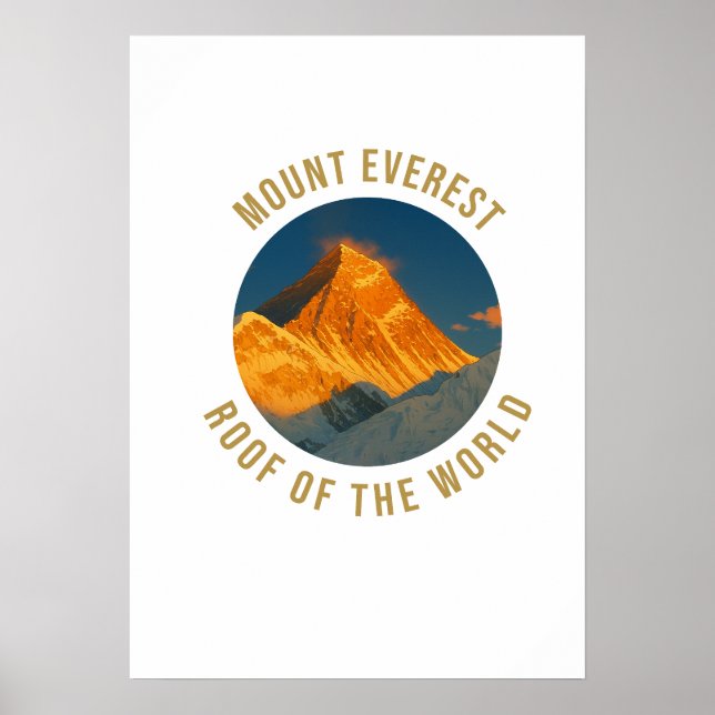 Mount Everest Sagarmatha Poster (Framsidan)