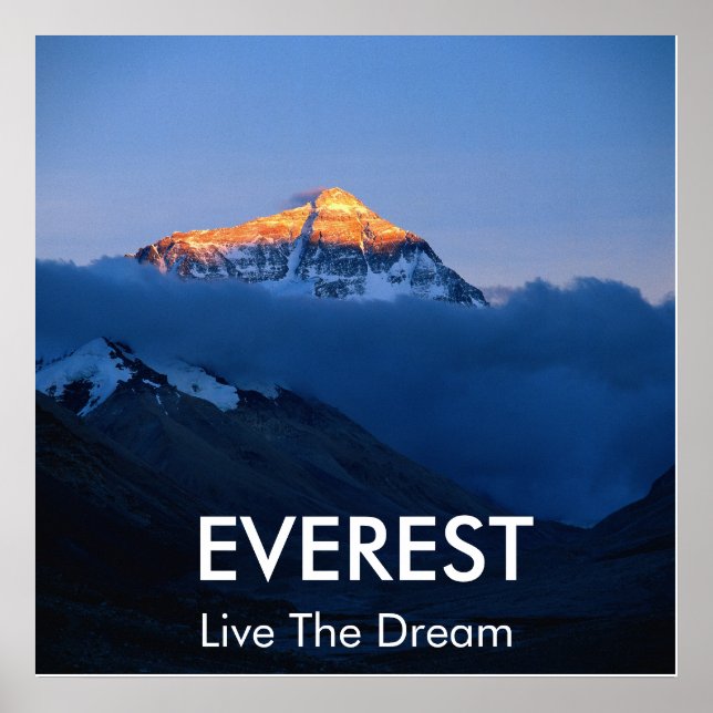 Mount Everest Sunset Poster (Framsidan)