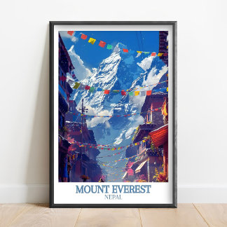Mount Everest tryck - Everest Base Camp Affisch