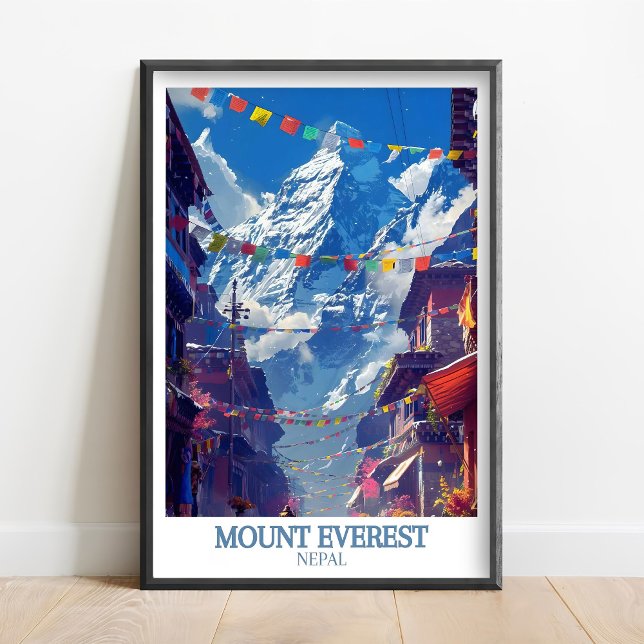 Mount Everest tryck - Everest Base Camp Affisch  (Skapare uppladdad)