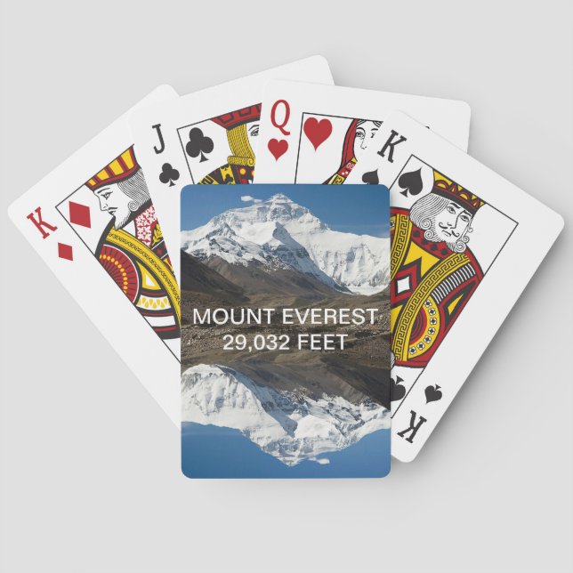 Mount Everest-uppspelningskort Casinokort (Baksidan)