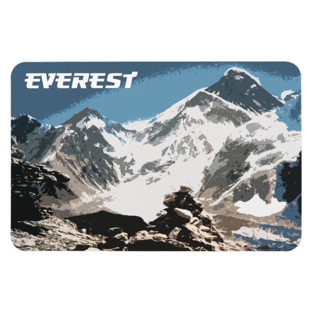 Mount Everest View, Nepal Magnet (Horisontell)