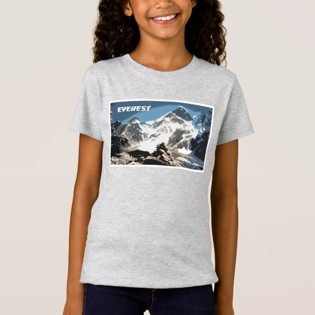 Mount Everest View, Nepal T Shirt (Framsida)