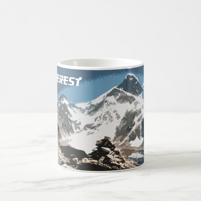 Mount Everest View, Souvenir, Nepal Kaffemugg (Center)