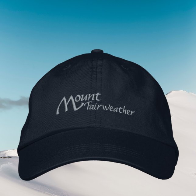 Mount Fairweather BC Canada Rocky mountains Hat Broderad Keps (Skapare uppladdad)