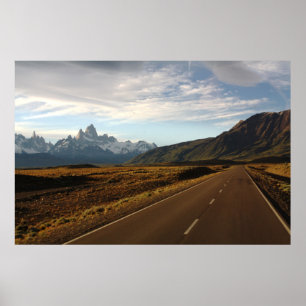 Mount Fitz Roy och montera Cerro Torre Poster