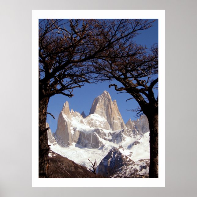 Mount Fitz Roy Patagonia Poster (Framsidan)