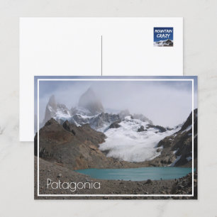 Mount Fitzroy och Glacier, Patagonia Vykort