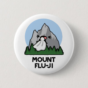 Mount Flu-ji Funny Mountain Pun Knapp
