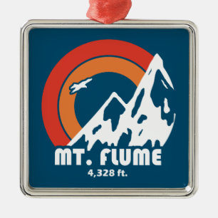 Mount Flume New Hampshire Sol Eagle Julgransprydnad Metall