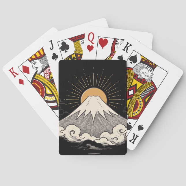 Mount Fuji / 富士山 Casinokort (Baksidan)