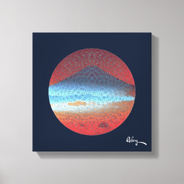 Mount Fuji av Rofey Canvastryck (Framsida)