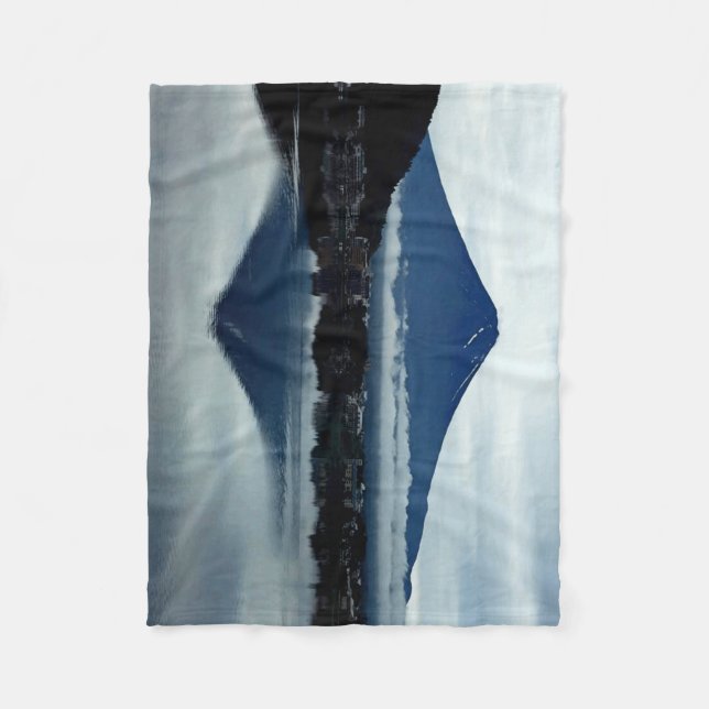 Mount Fuji Comfy mjuk ullfilt Fleecefilt (Framsidan)