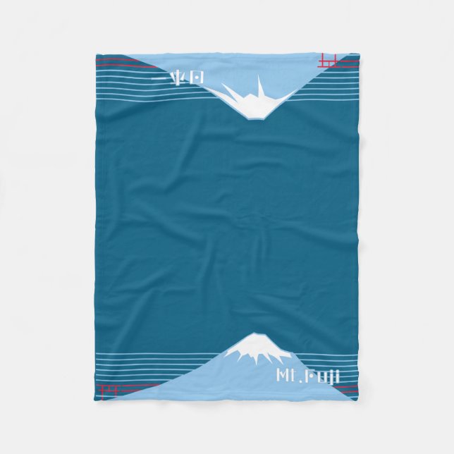 Mount Fuji Design Nippon1  Fleecefilt (Framsidan)