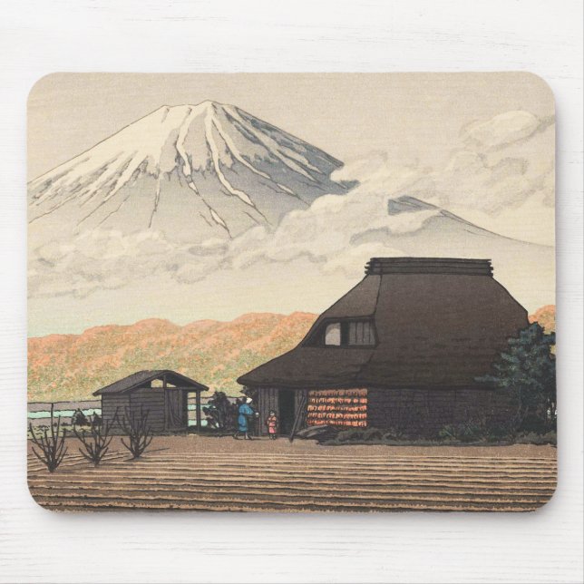 Mount Fuji från konst för Narusawa Hasui Kawase Musmatta (Framsidan)