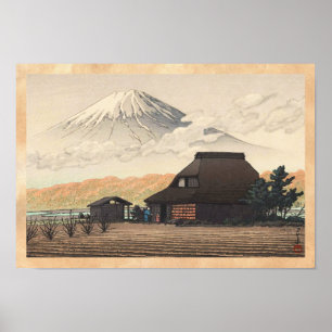 Mount Fuji från konst för Narusawa Hasui Kawase Poster