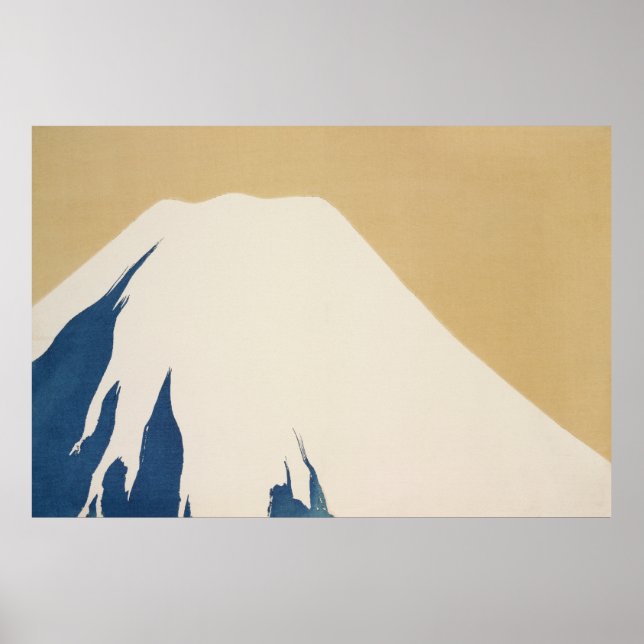 Mount Fuji från Momoyogusa–Blommor Poster (Framsidan)