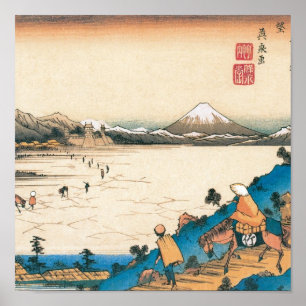 Mount Fuji Fuji-san. Japan. Circa 1800's. Poster