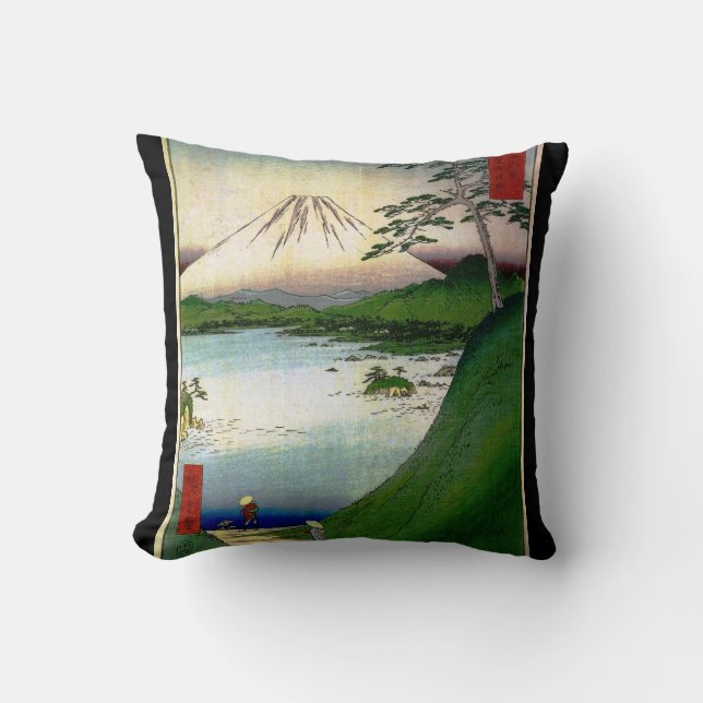 Mount Fuji i Japan circa 1800's Kudde (Framsida)