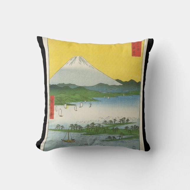 Mount Fuji i Japan circa 1800's Kudde (Framsida)