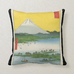 Mount Fuji i Japan circa 1800's Kudde