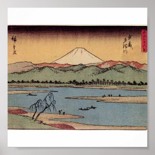 Mount Fuji i Japan circa 1800s Poster
