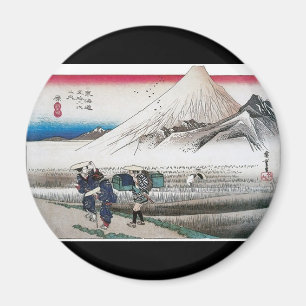 Mount Fuji i morgonen, Japan circa 1831-1834 Magnet