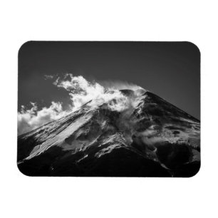 Mount Fuji i svartvitt Magnet