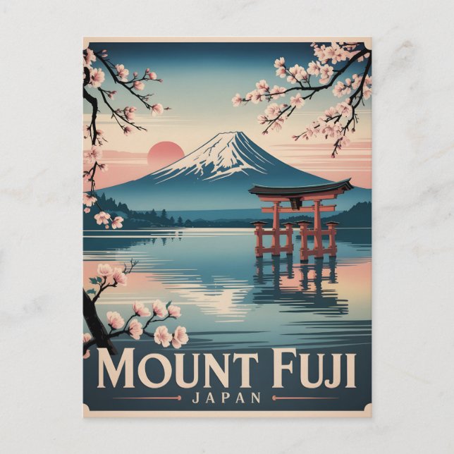 Mount Fuji Japan Helg Vykort (Framsida)