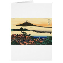 Mount Fuji Japan Solnedgång Hälsningskort