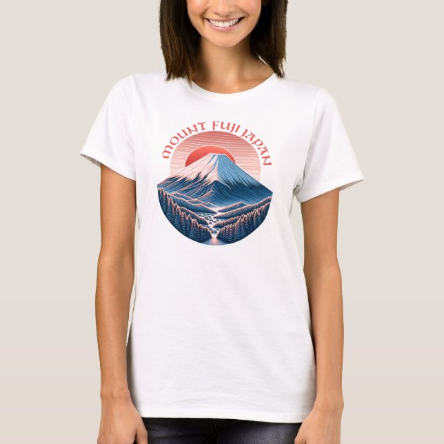 Mount Fuji Japan T Shirt (Framsida)